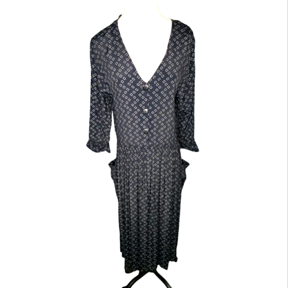 Lagen Vintage Big Exterior Pockets Midi Dress Johnathan Martin size 5/6